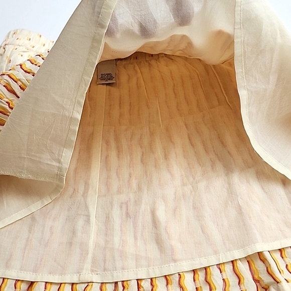 Billabong Women's A Line  Tiered Patterned Print Cotton Skirt Lined Size Medium - Picture 8 of 11